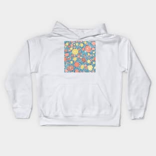 dahlia pattern Kids Hoodie